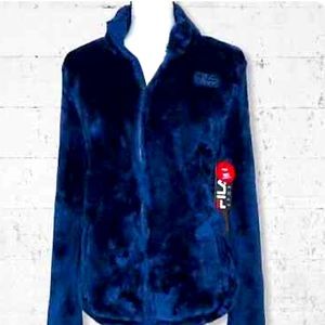 “FILA SPORT” ZIP-UP-NAVY BLUE-SUPER SOFT & COZY! SIZE: MEDIUM/LARGE-NEW! $32.00
